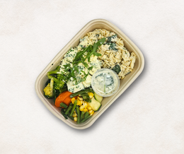 Halloumi w/ Creamy Lemon Orzo