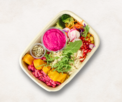 Chicken Nourish bowl w/ Beetroot Brown Rice