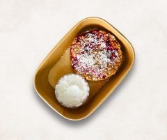 310kcal Raspberry & Coconut Baked Oats
