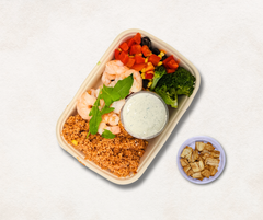 Prawn Greek bowl w/ Couscous