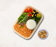 Steak Greek bowl w/ Couscous