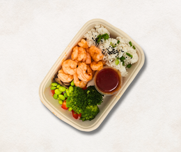Hot Honey Chilli Prawn w/ White Rice