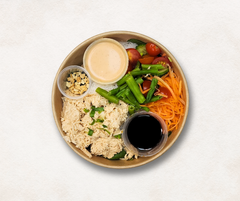 Peanut Satay Chicken Vermicelli Noodle Salad