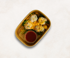 Jalapeño Chicken Meatballs with BBQ Sauce