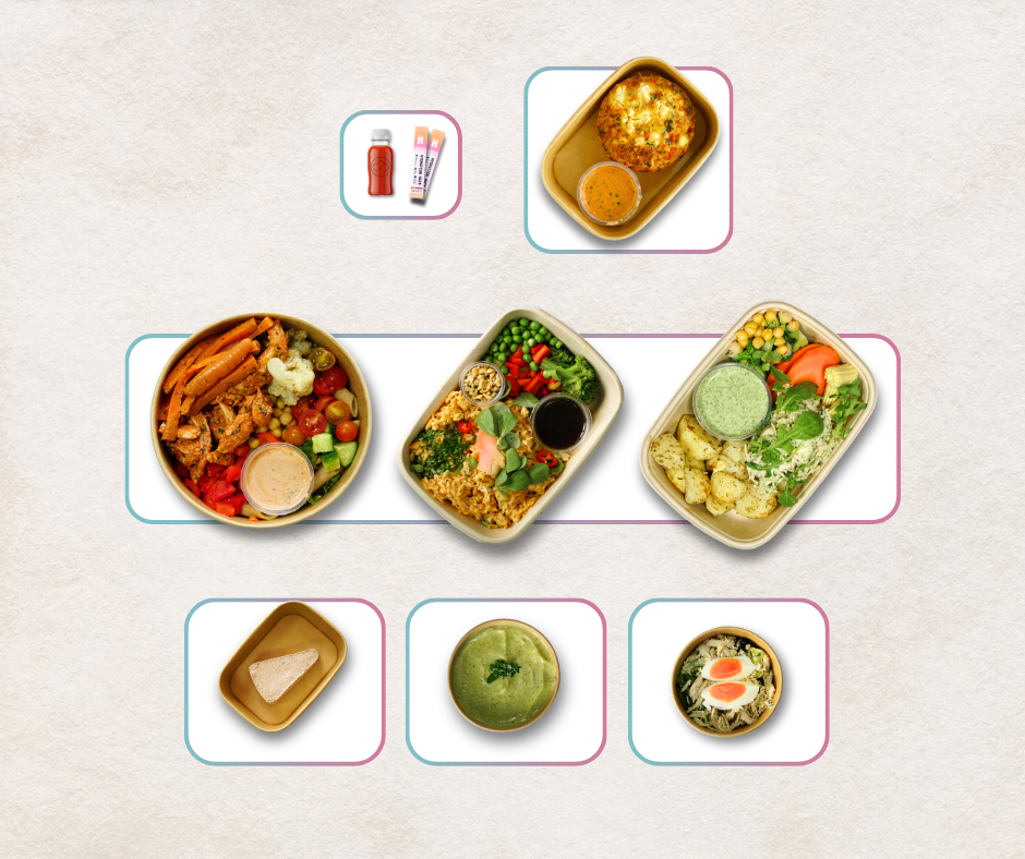 Full Day Meal Plan with three snacks, 2800 to 2900 kcal a day, delivered in Dubai by Jetlagged Chef