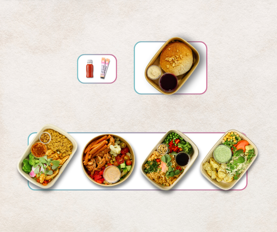 Full Day Meal Plan with extra main, 2800 to 2900 kcal a day, delivered in Dubai by Jetlagged Chef